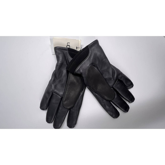 UGG Men’s Leather Touchscreen Gloves Black XL NWT - Picture 3 of 8